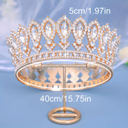 Bridal Tiara Rhinestone Baroque Style Wedding Crown for Special Occasions
