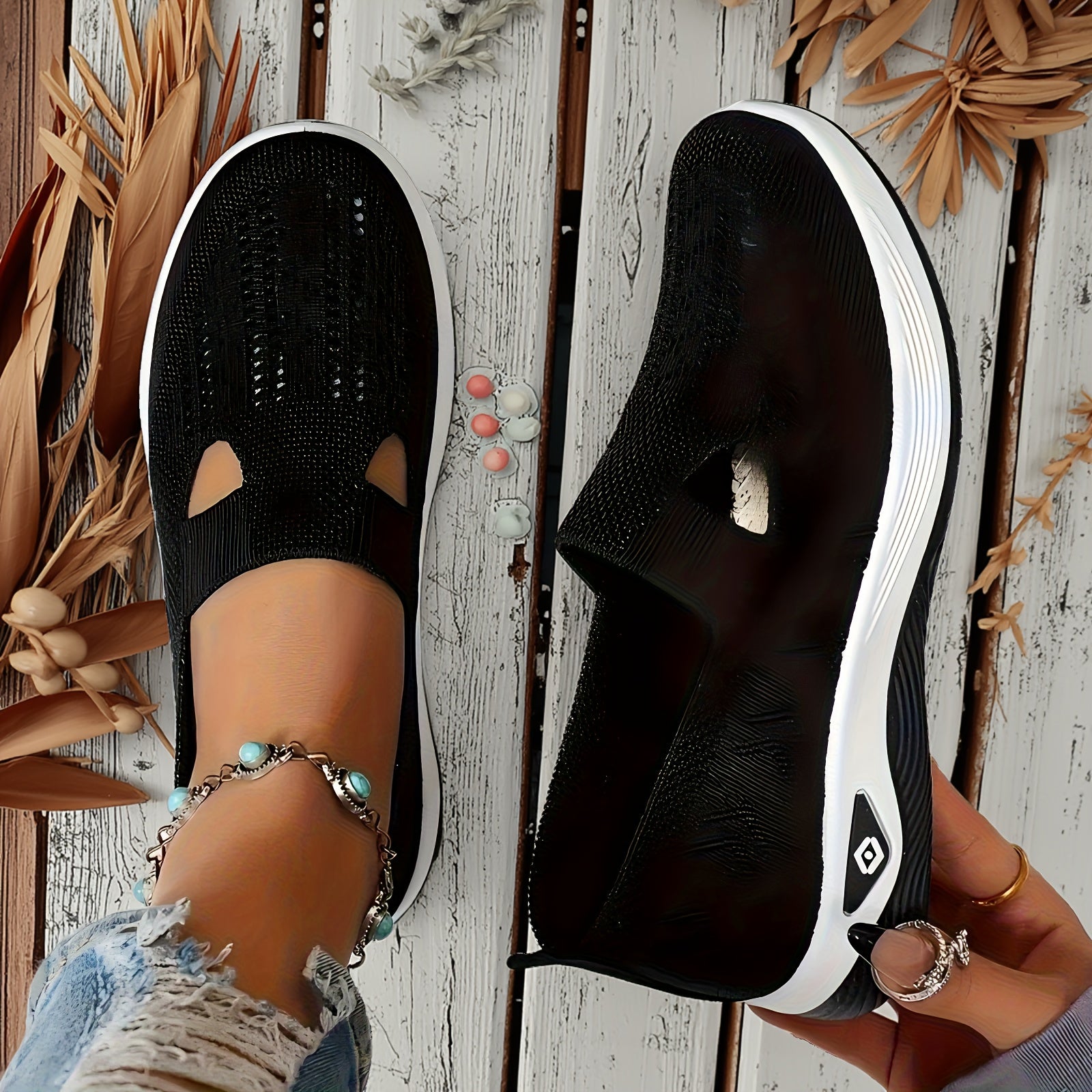 Women's Breathable Mesh Slip-On Sneakers Lightweight Comfortable Multicolor All-Season Footwear