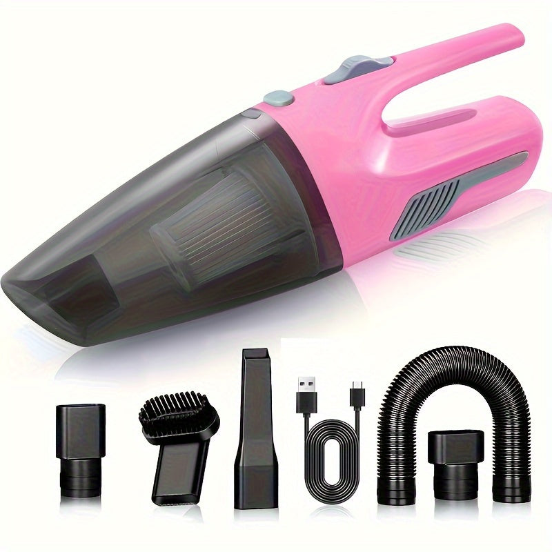 7-Piece Cordless Handheld Vacuum Cleaner Set for Home and Car Cleaning with Strong Suction