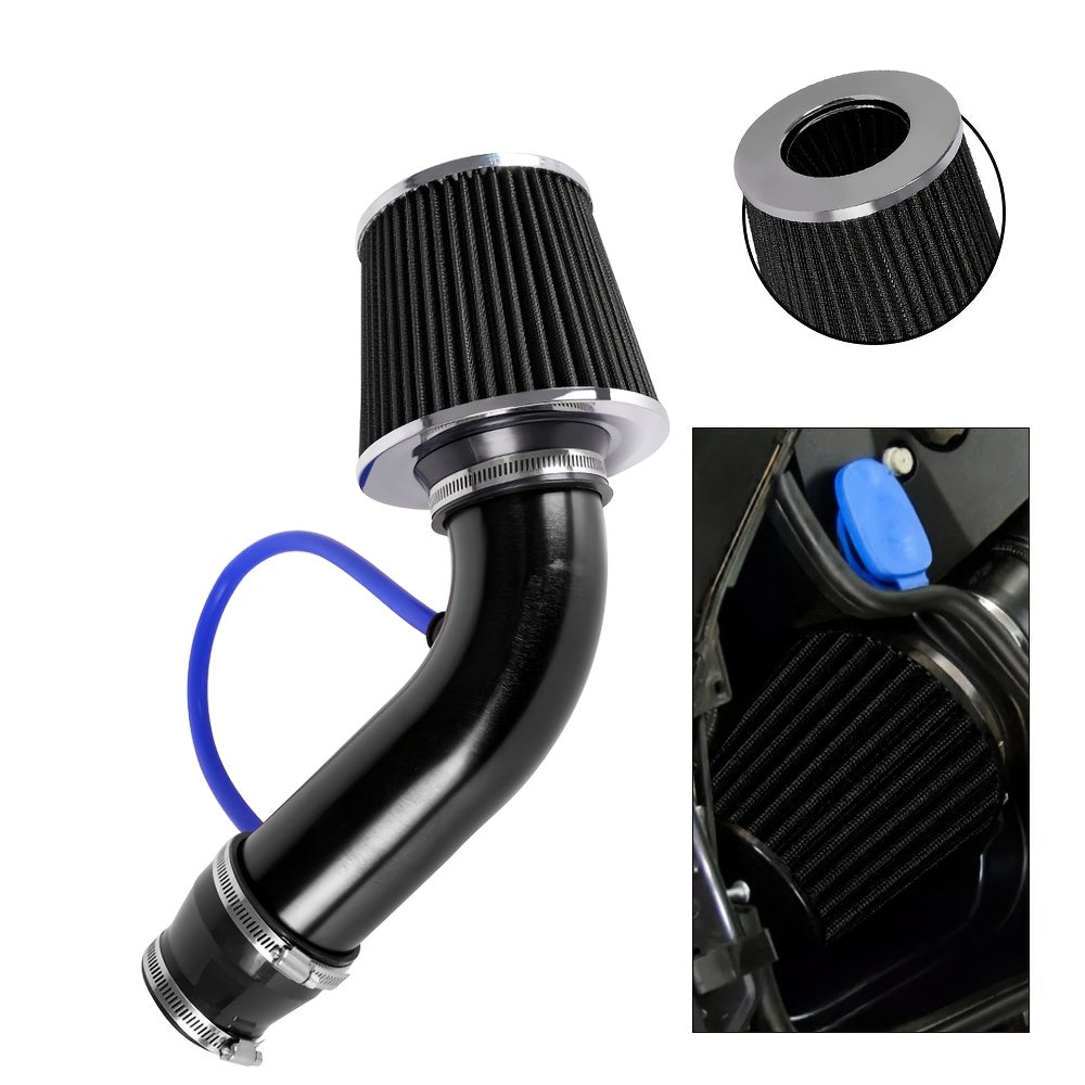 Universal Aluminum Large Flow Air Intake Kit 76mm Mushroom Head Cold Air Intake