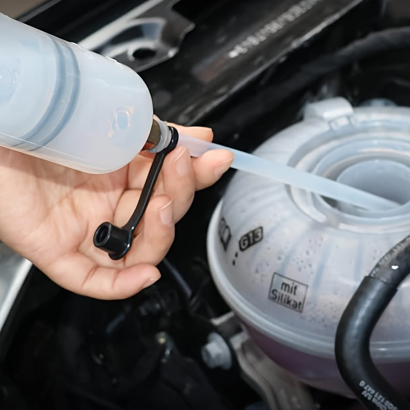 Manual Oil Extractor Pump 500cc Transparent Automotive Syringe for Easy Oil Change