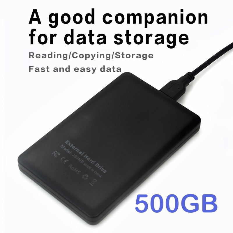 500GB Portable External Hard Drive USB 3.0 Compact Lightweight for PC Laptop