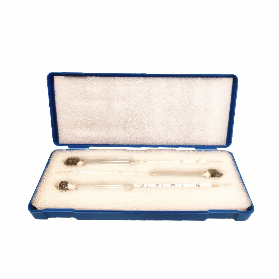 Kit de prueba de alcohol con tres tubos de ensayo para la elaboración casera de licor, concentración y control de densidad