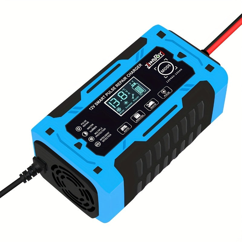 6-амперное 12В умное полностью автоматическое зарядное устройство для свинцово-кислотных аккумуляторов. Евроразъем.