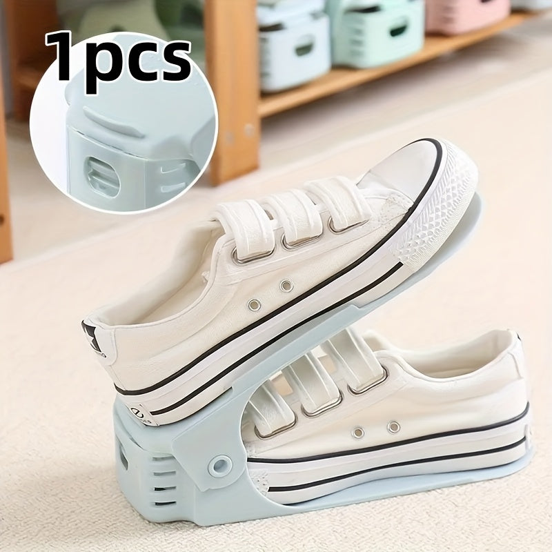 Регулируемый пластиковый органайзер для обуви для прихожей и спальни, экономящий место