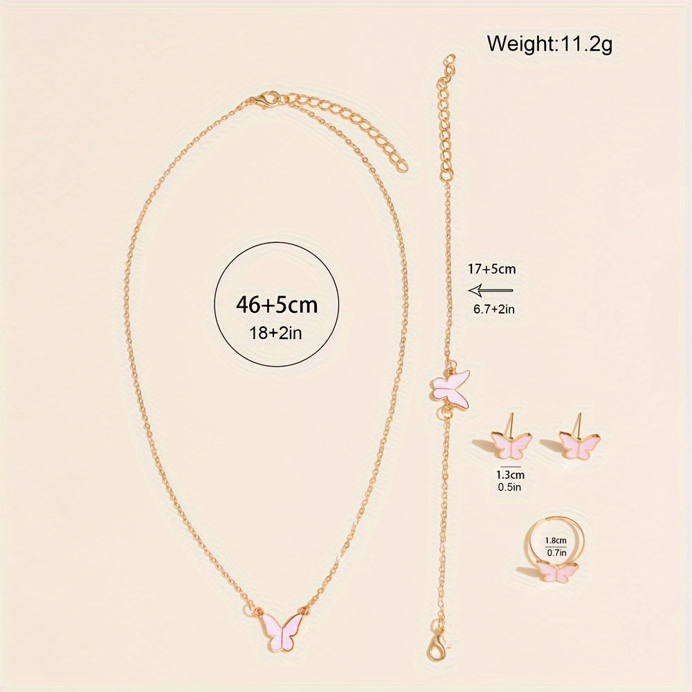 Set of 6 Women's Music Note Design Watches with Rhinestone Accents and Matching Jewelry Set