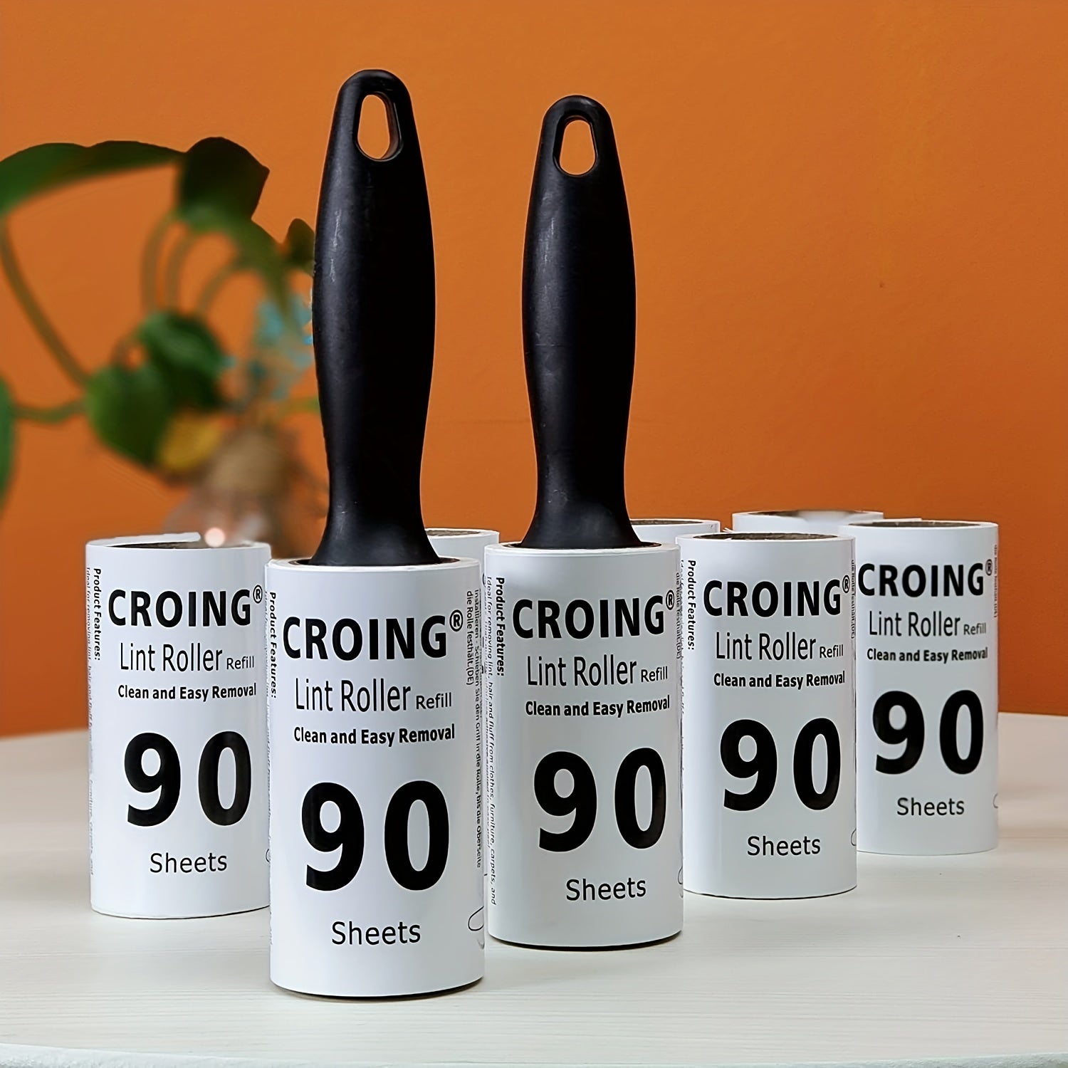 720 varaqlik qayta ishlatiladigan lint roller, uy hayvonlari tuklarini mebel, avtomobil, kiyimlardan olib tashlash uchun