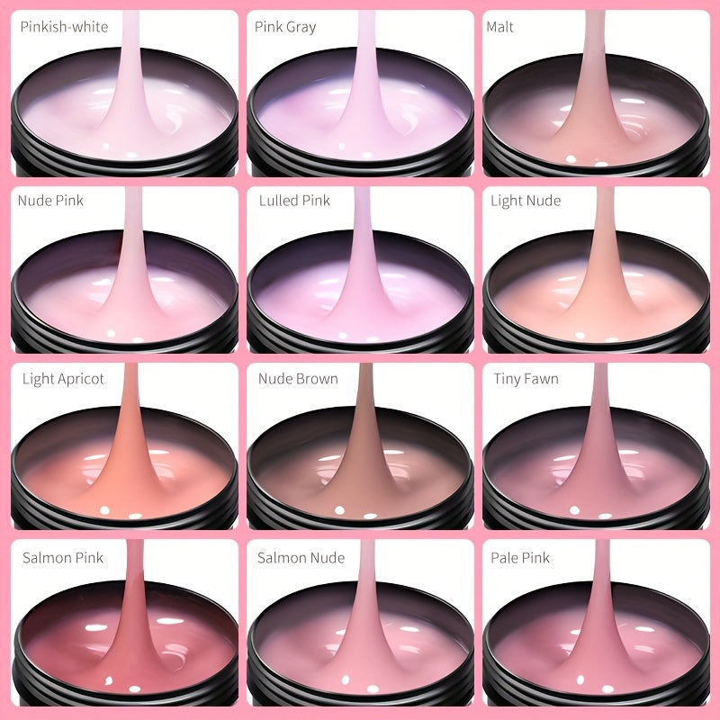 Pinkish-White Nail Extension Gel 150g Fast-Dry UV/LED Soak Off High-Quality