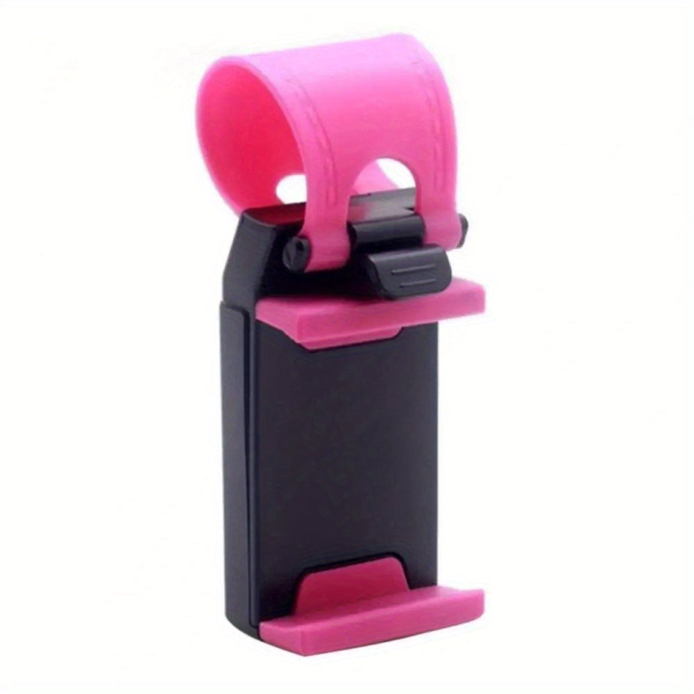 Car Steering Wheel Phone Holder Durable ABS Mount for Navigation and Calls