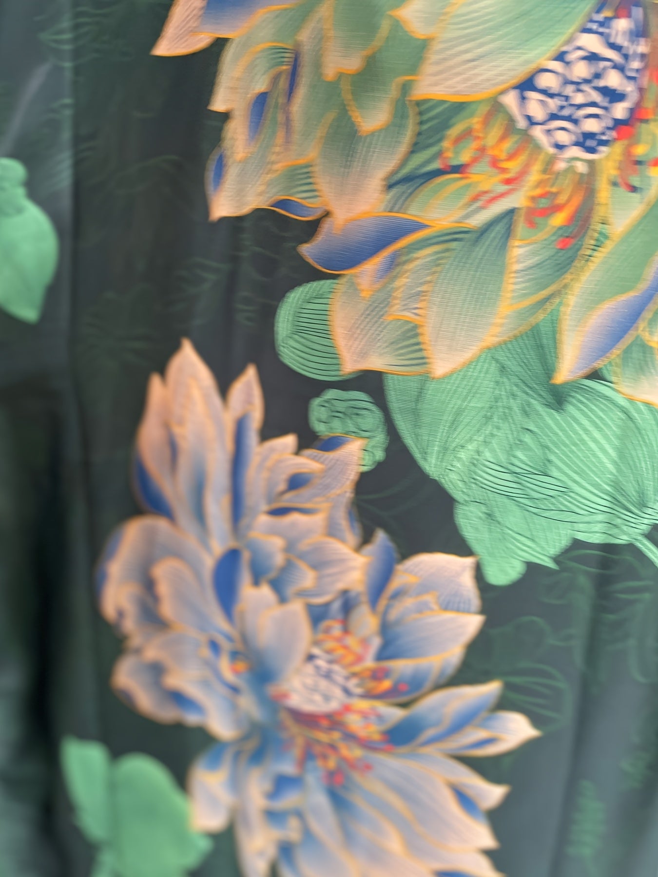 Women Plus Size Floral Tunic Dress with Scarf Polyester Crew Neck Long Fit