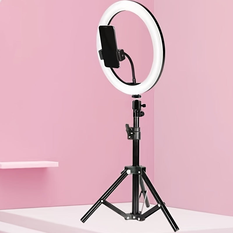 10-Inch LED Ring Light with 55cm Tripod for Photography and Video