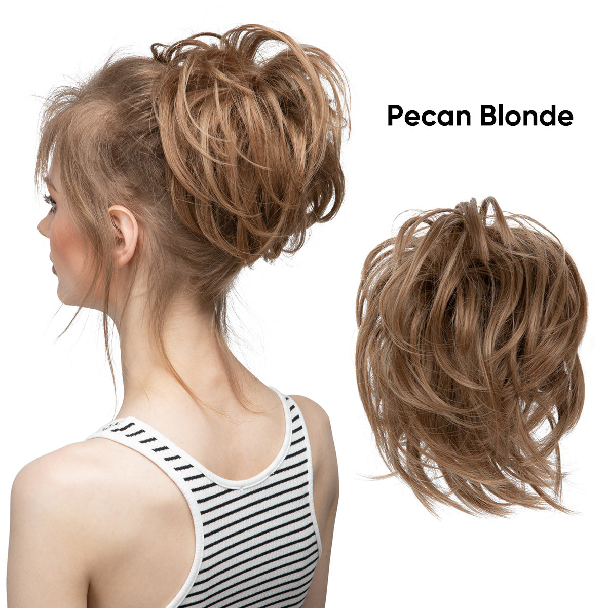 Women's Fluffy Curly Wig Hair Ring Elastic Rubber Band Hair Accessory