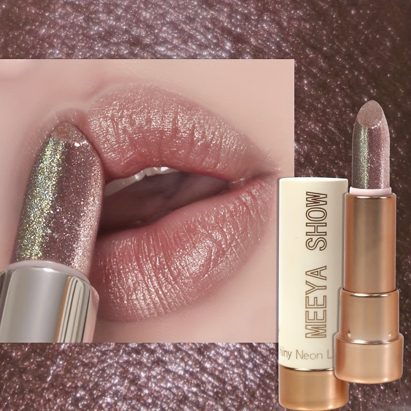 Женская перламутровая помада Chewy Golden Metallic Glitter для ежедневного макияжа