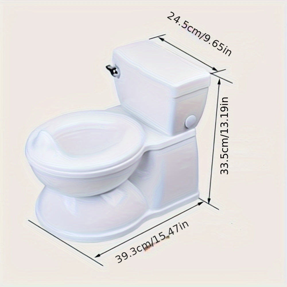 Children's Small Potty Training Toilet with Wet Wipe Holder and Flush Sound
