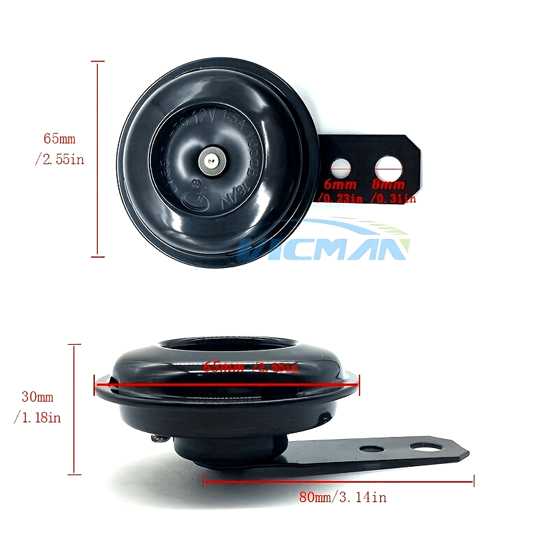Universal 12V Motorcycle Horn Electric Loud Sound Scooter Horn 105dB