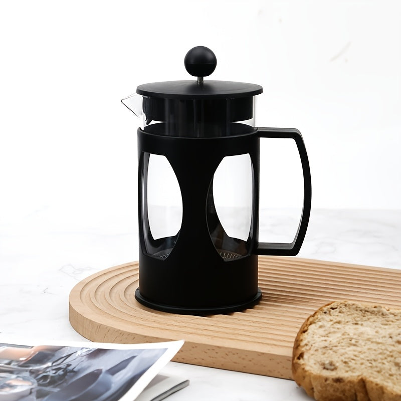 Glass French Press Coffee Maker with Stainless Steel Filter 4 Cup Capacity