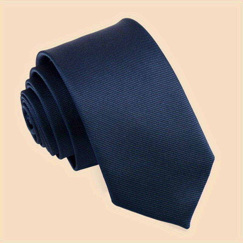 Erkaklar uchun oddiy rangli galstuk, ish kiyimlari va maktab formasi uchun