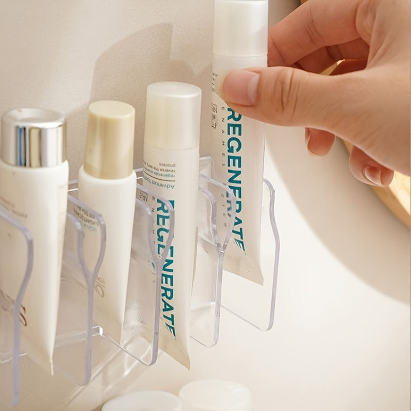 Organizador de baño de montaje en pared para cuidado de la piel y cosméticos, estante de almacenamiento que ahorra espacio