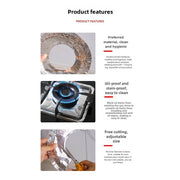 Oil-Proof Gas Stove Mat Protective Pad Round Square Kitchen Tin Paper