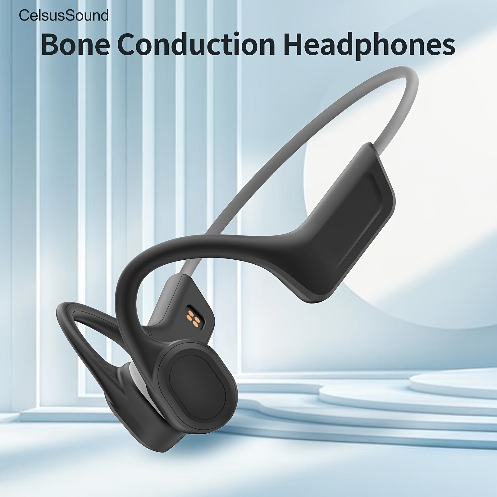 Bone Conduction Headphones Wireless Sweat-Resistant Open-Ear for Active Use
