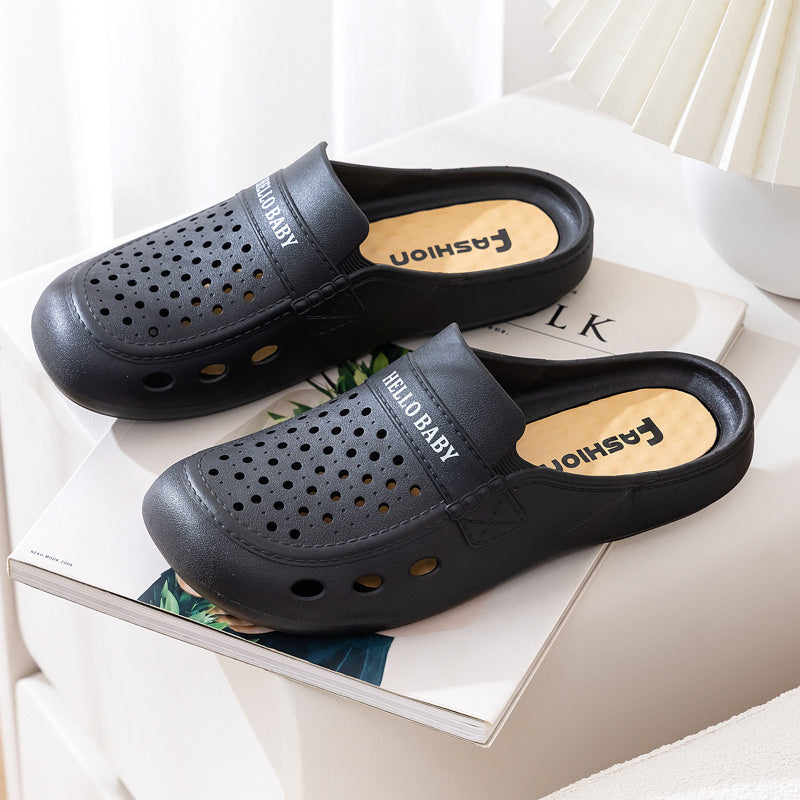 Women's Breathable Openwork Sandals Flat Slip-On Summer Indoor Outdoor