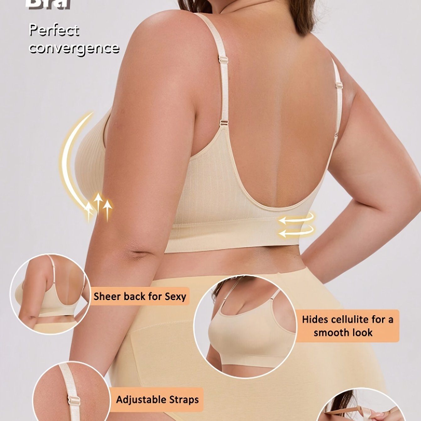 Women's Breathable Nylon Sports Bra for Running and Training