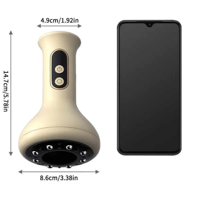 Qayta zaryadlanadigan Gua Sha massaj asbobi, aqlli so'rish stakani, 9 tezlik sozlamalari, isitiladigan ramka, batareya bilan ishlaydi, ayollar, erkaklar, oyoqlar, bel uchun bo'shashish uchun mos keladi.