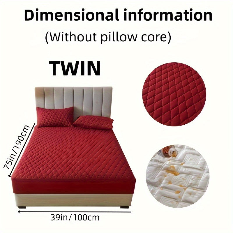 Fitted Sheet Set for 2/3 Bed Waterproof Deep Pocket Pillowcases Bedroom Guest Hotel