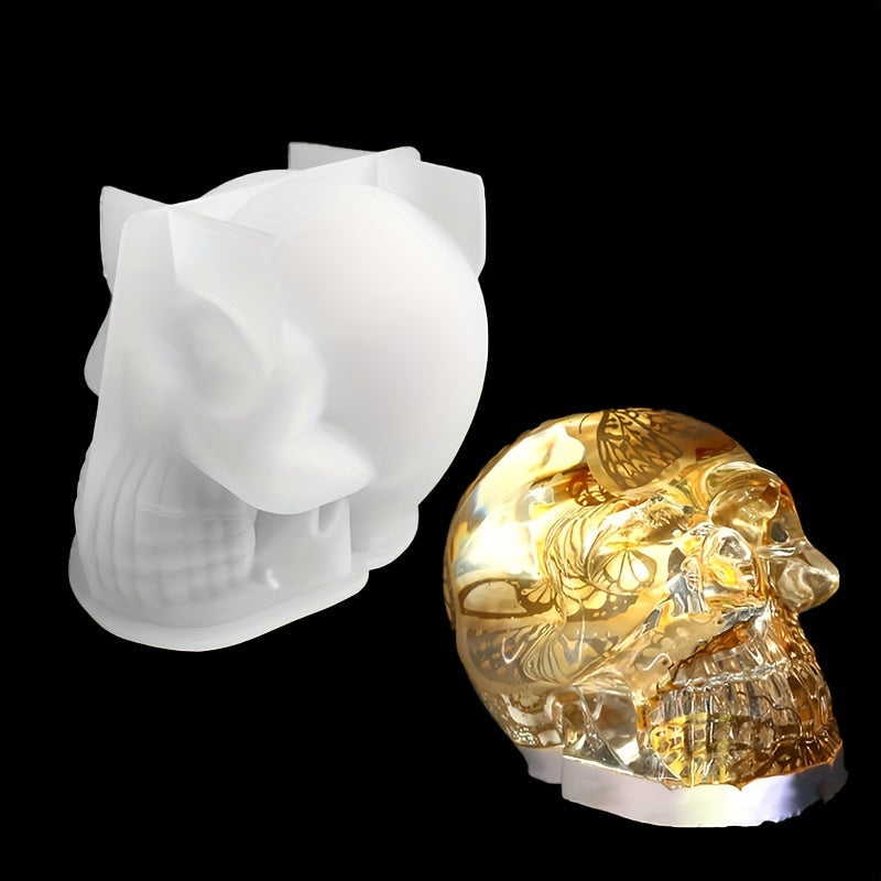 Silicone Skull Candle Mold Set for DIY Crafts, Handmade Soaps, Multiple Sizes