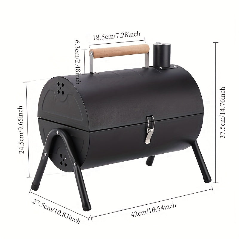 6Pcs Portable BBQ Grill for Outdoor Camping Non-Smoking Barbecue