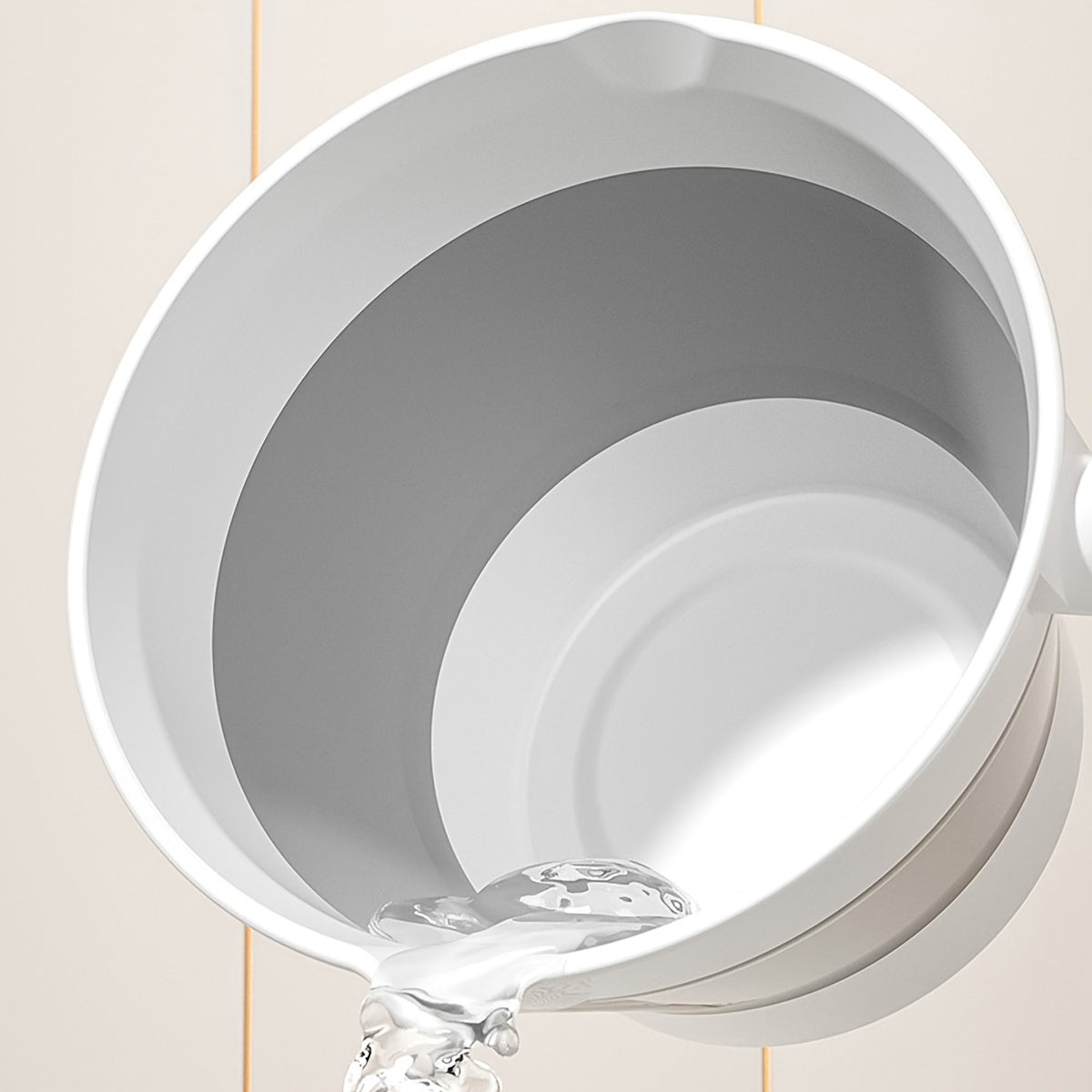 Collapsible Water Spoon Unbreakable Thickened Plastic Long Handle Kitchen Utensil