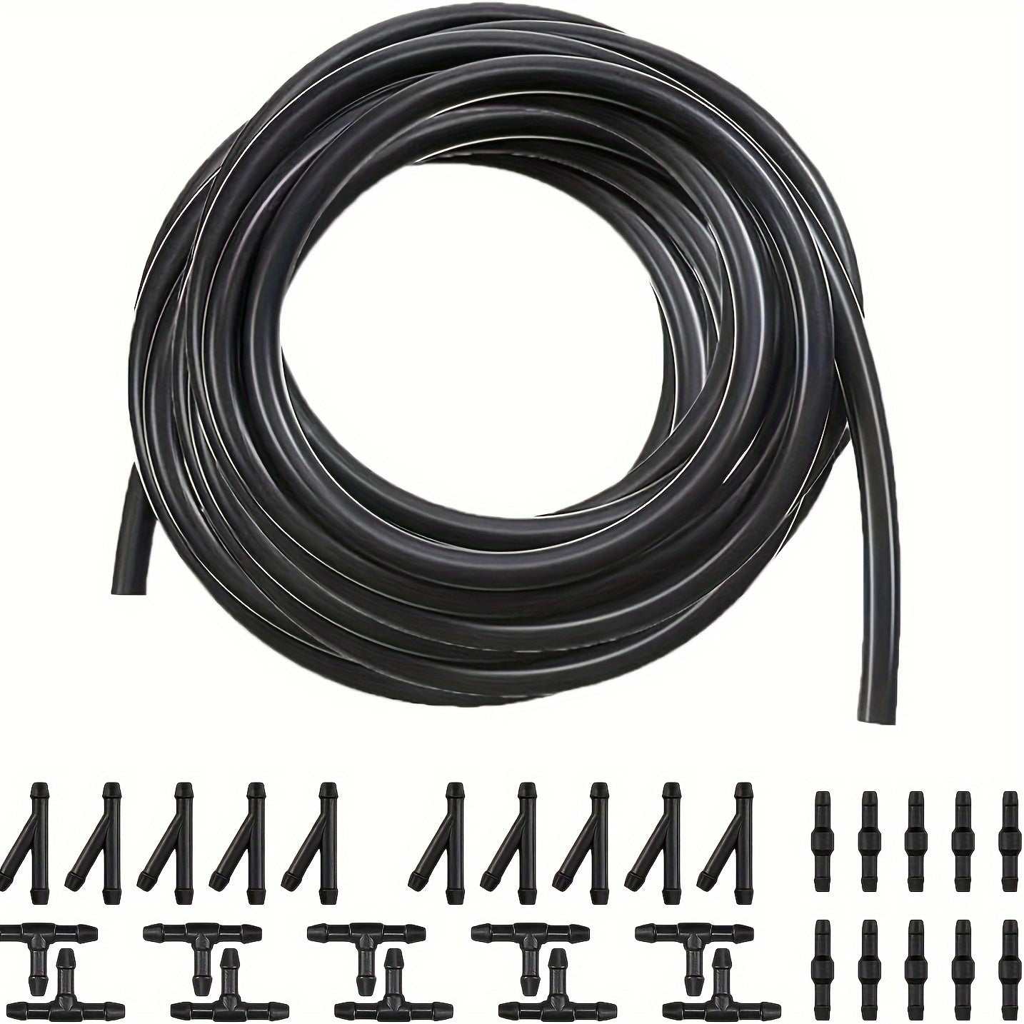 30-Piece Windshield Washer Hose Kit with Y T Connectors, 3.99m Tubing