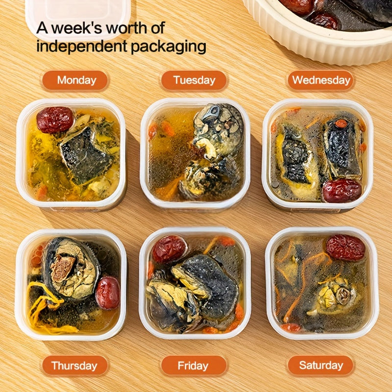 Set of 7 Food Storage Containers with Lids, Stackable, Sealable, Dishwasher Safe