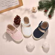 Kichkina qizlar uchun yozgi o'q, kamonli, sirpanishga qarshi, yumshoq tagli, chaqaloq va bolalar uchun kundalik poyabzal