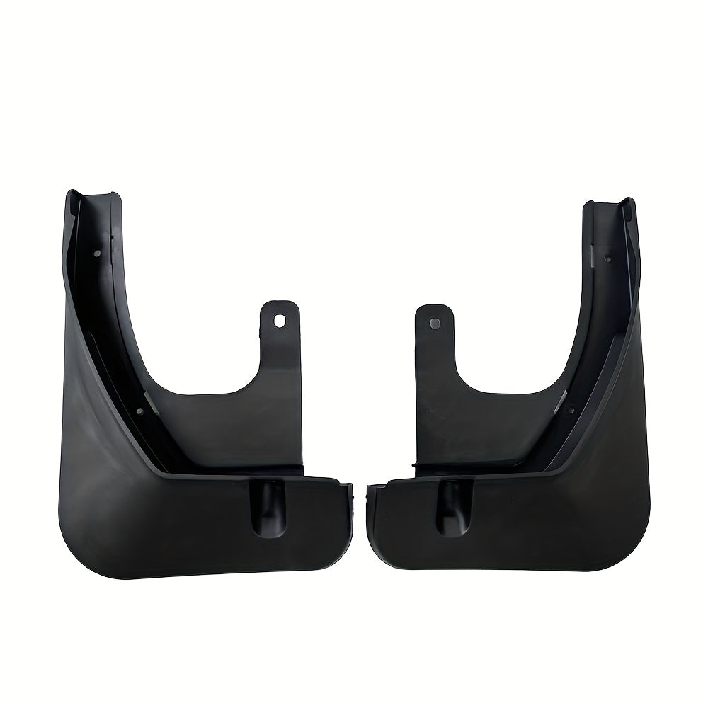 4PCS Black Plastic Fender Flares with Turn Signal Lights for Car Rear Bumper