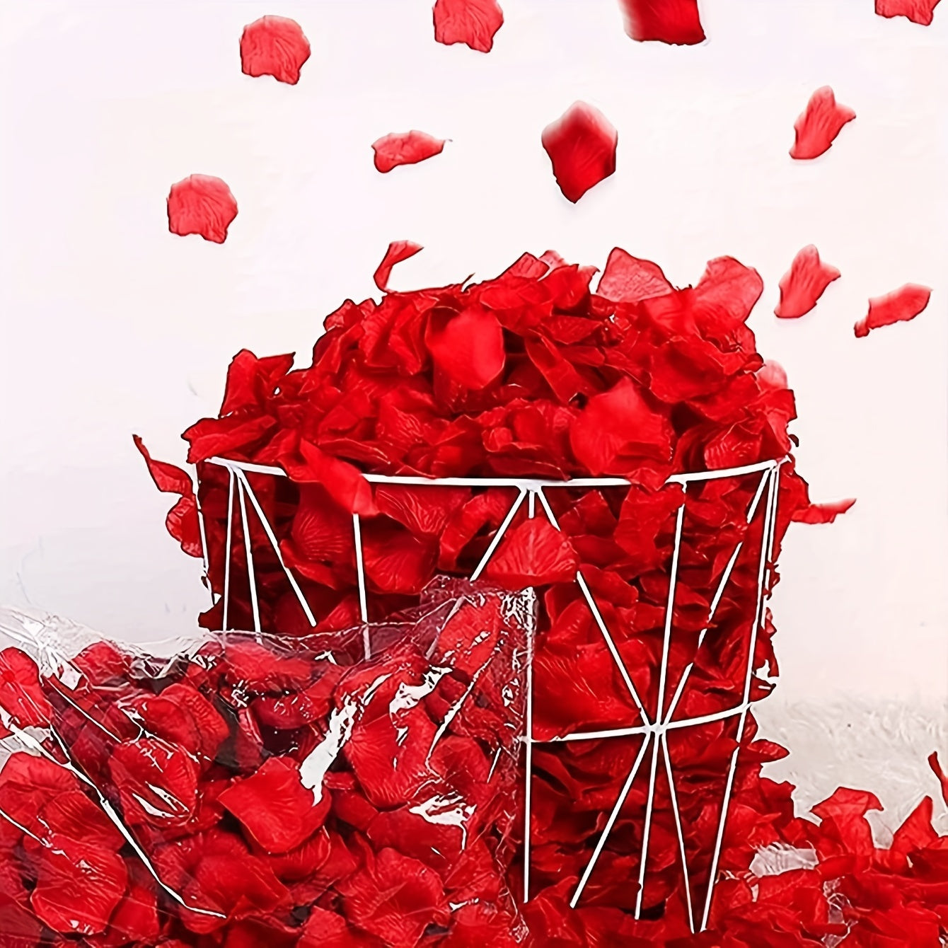 1000pcs Fake Rose Petals for Romantic Events DIY Projects Photography