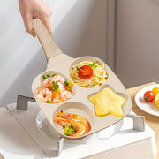 Multipurpose Non-Stick Aluminum Cookware Pan with 4 Compartments for Breakfast
