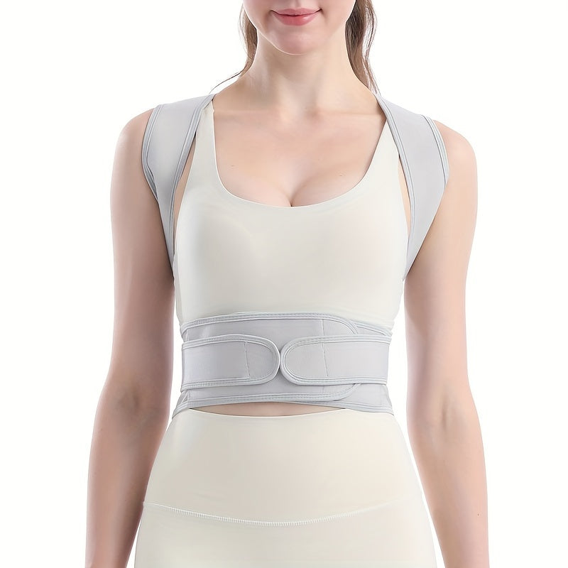 Unisex Back Brace Posture Corrector Belt Adjustable Support Discreet