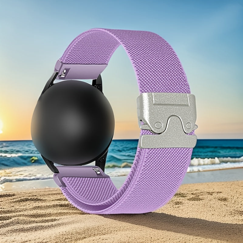 Elastic Nylon Watch Strap Adjustable Polyamide Band for Smartwatches 18mm 20mm 22mm