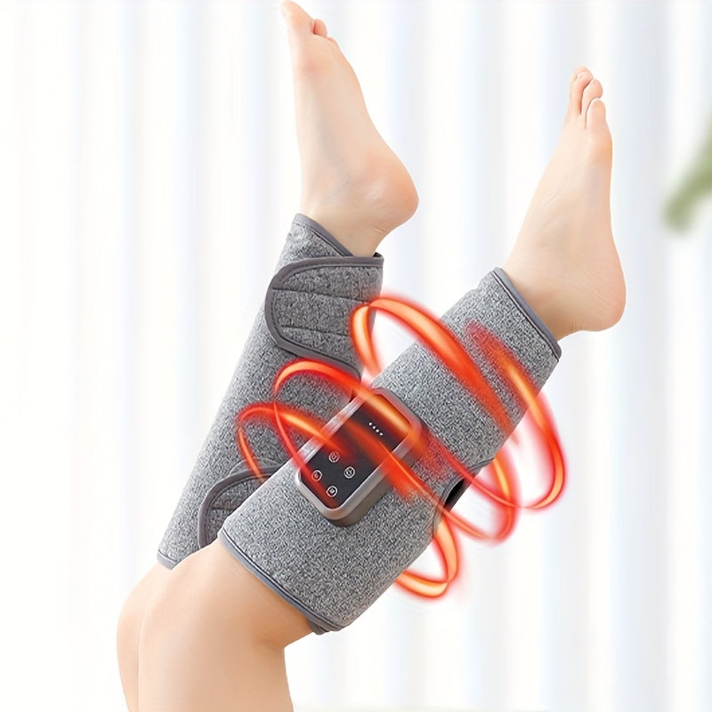 Isitish va havo bosimi bilan ishlaydigan simsiz elektr oyoq massajeri, tizzani bo'shashtirish uchun