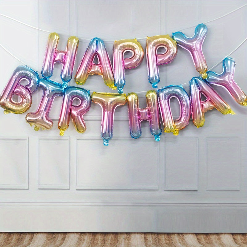 13-Piece Happy Birthday Letter Kit for Party Decorations 16-Inch