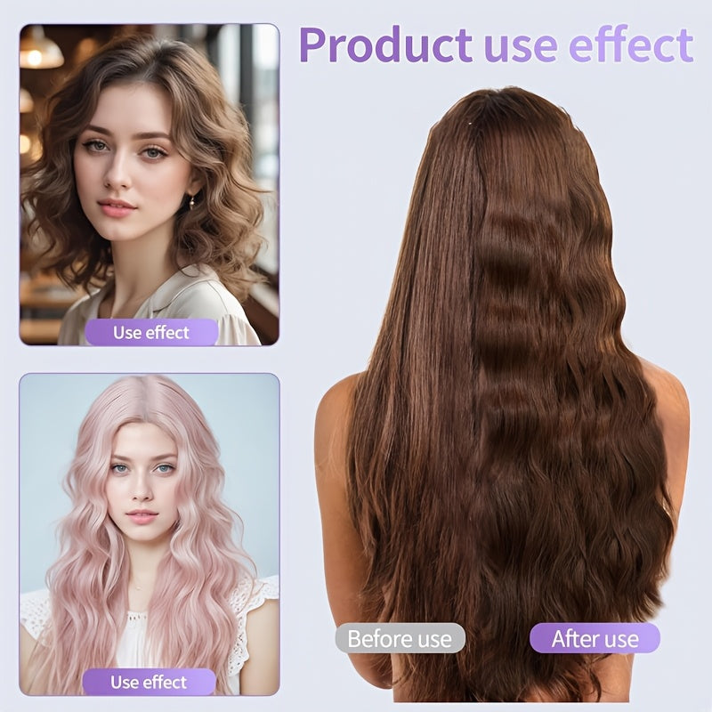 Women Ceramic Hair Waver with 32mm Dual Barrels for Wide and Deep Waves