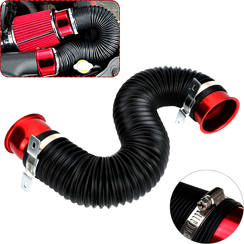 Avtomobil sozlanadigan kirish teleskopik quvur 76mm Turbocharger kirish shlangi