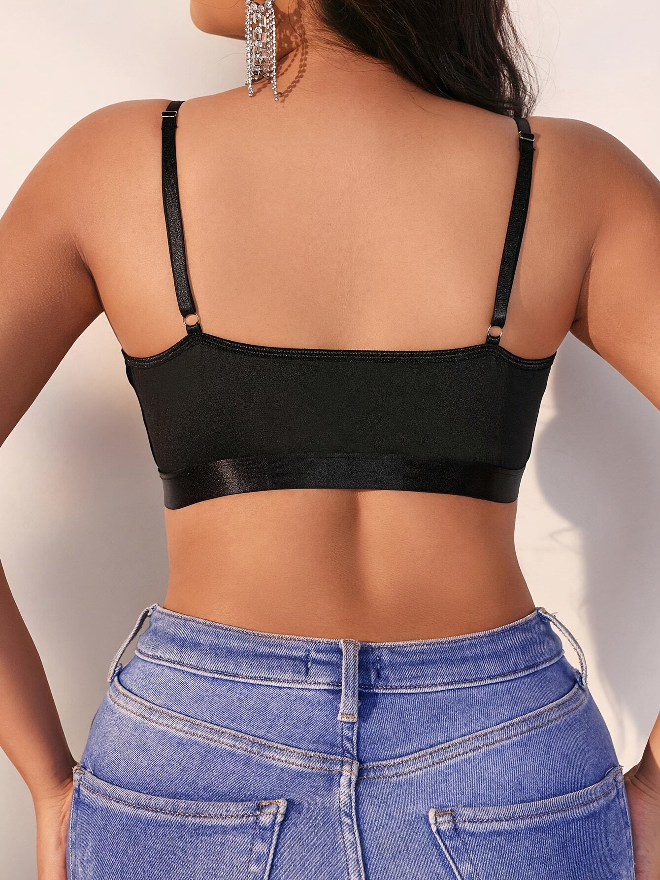 Женский кружевной бюстгальтер без швов с пуш-апом, с косточками, удобный, черный