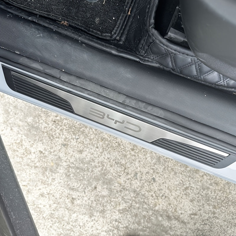 4 Pack Stainless Steel Car Door Sill Protector for SUV Sedan Anti Scratch