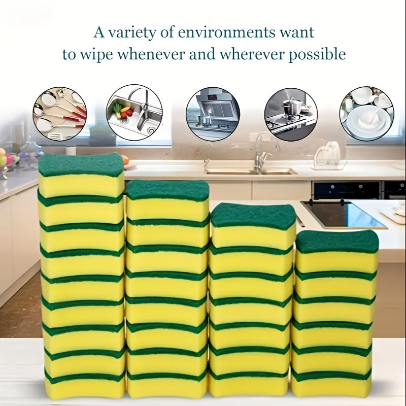 12 or 24 Pack Multifunctional Kitchen Cleaning Sponges with Double-Sided Scrubbing Pads