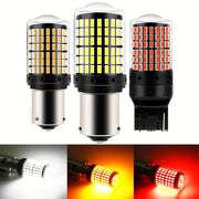 2 Pcs LED Brake Reversing Turn Signal Bulbs 1156 P21W P21/5W White