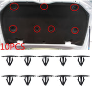 10Pcs Plastik Qopqoq Izolyatsiya Mahkamlagich Kliplar Avtomobil Bonnet Fasteners uchun