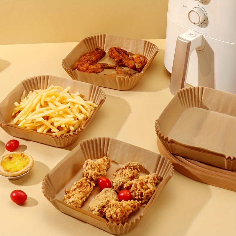 Disposable Air Fryer Liners 50-100 Pieces Square Paper 16cm 19.99cm