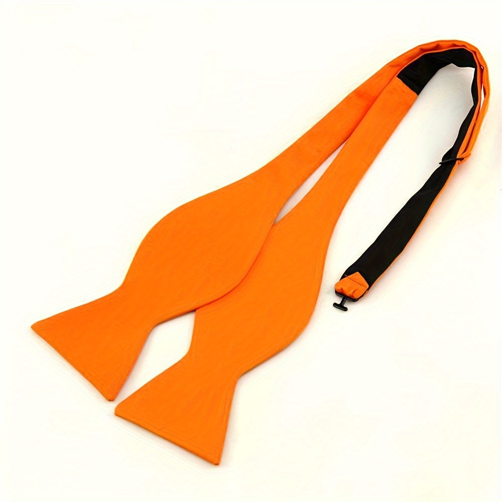 Men's Bow Tie for Weddings and Formal Events Black Satin Adjustable Accessory